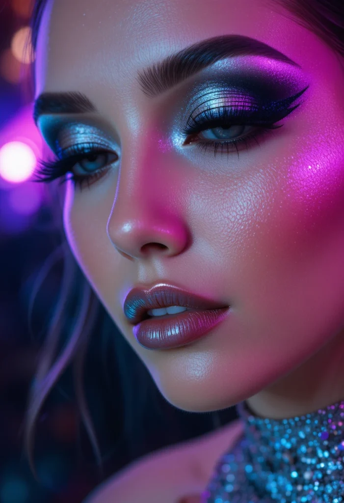 Silver and Black Smokey Eye for Nightclubs