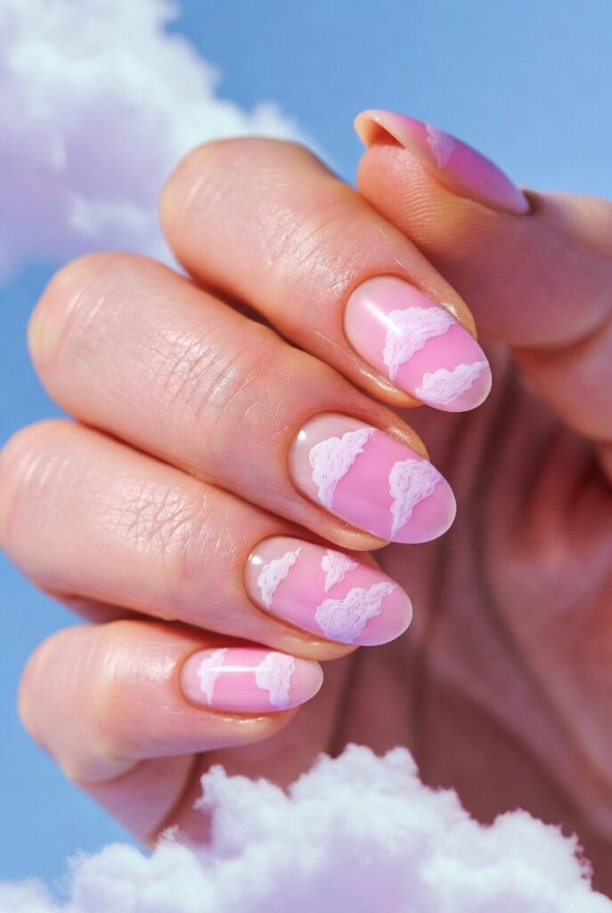 Cotton Candy Pink with Cloud Art