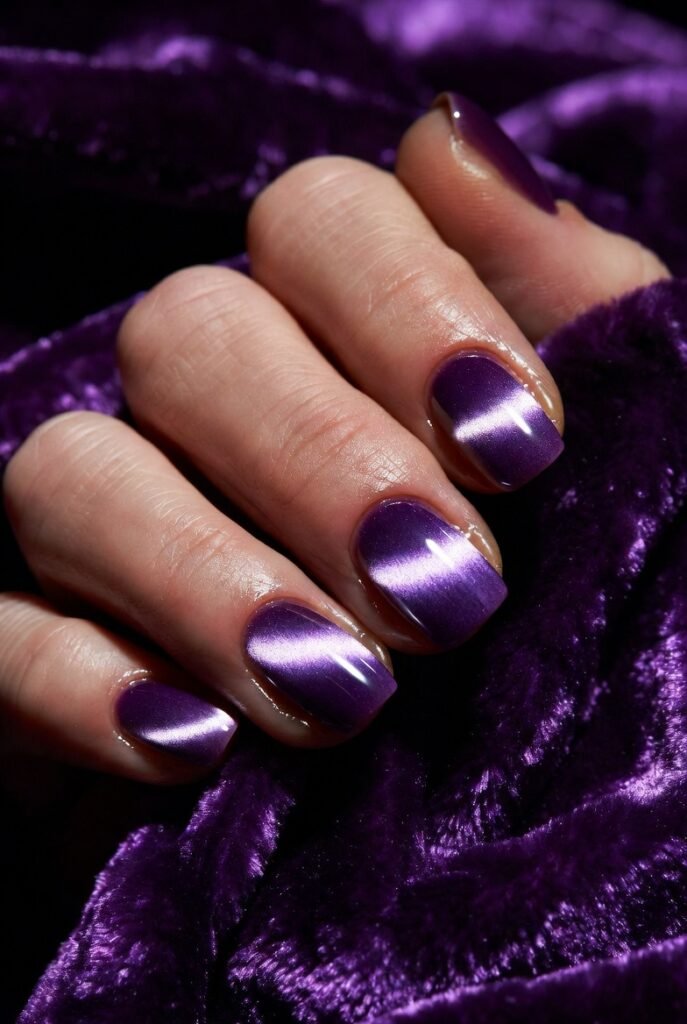 Velvet Purple Cats Eye