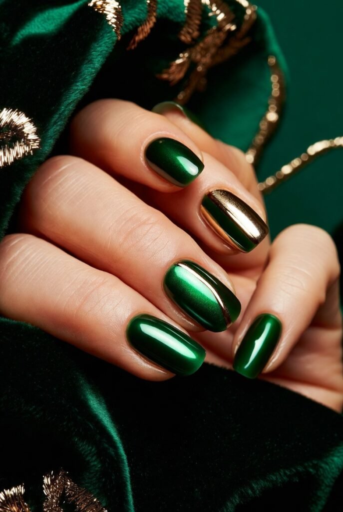 Emerald and Gold Combination